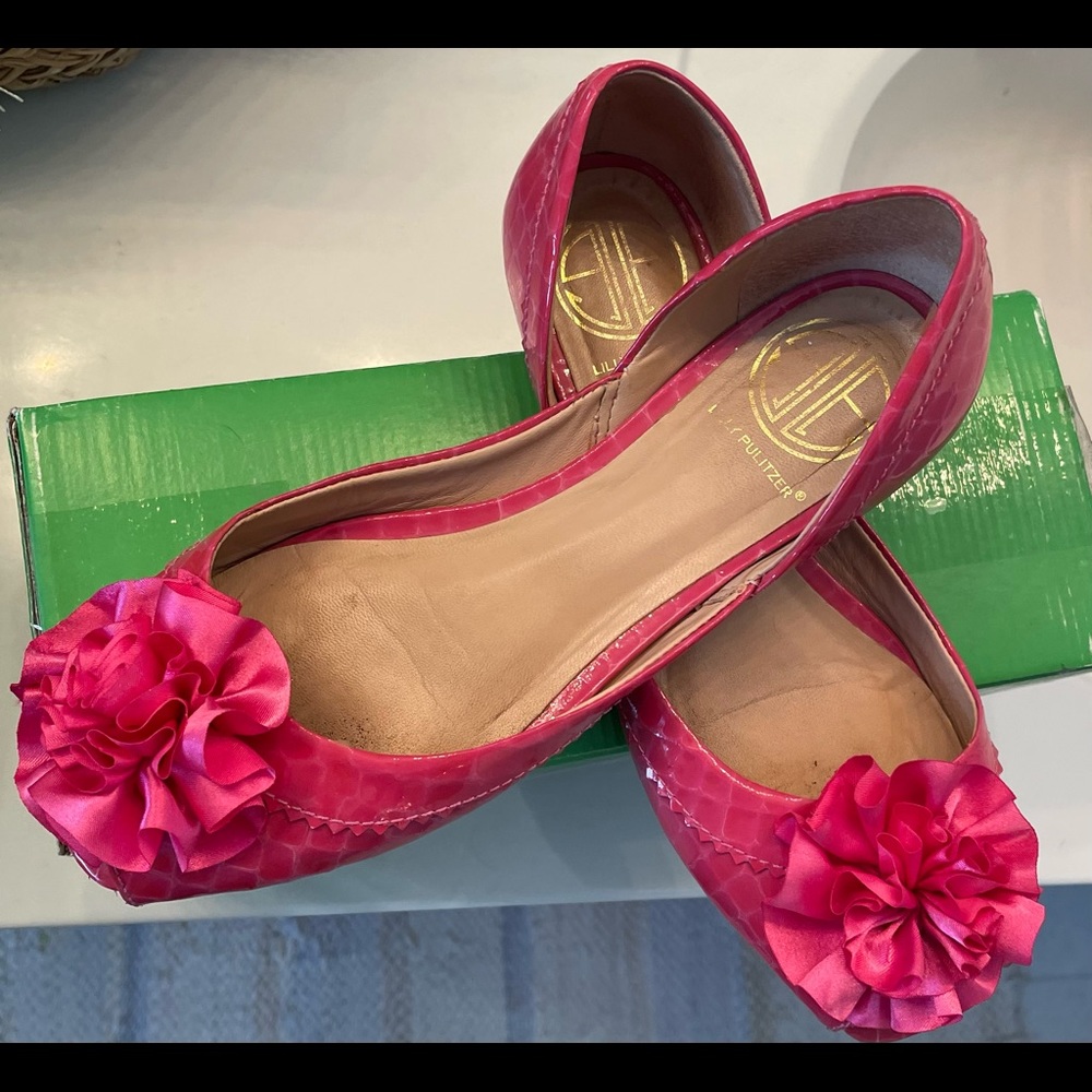 COPY - Lilly Pulitzer Pink Open Toe flats